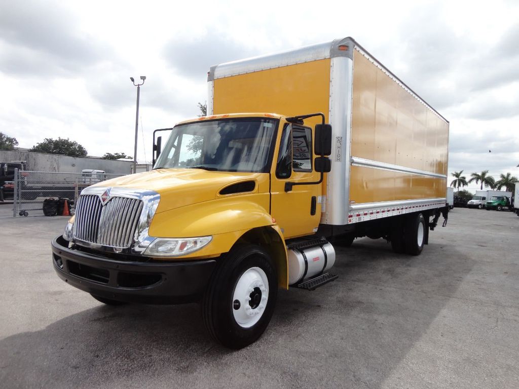 2017 Used International 4300 26FT DRY BOX TRUCK.LIFTGATE.CARGO TRUCK. 6.7L CUMMINS. at Tri