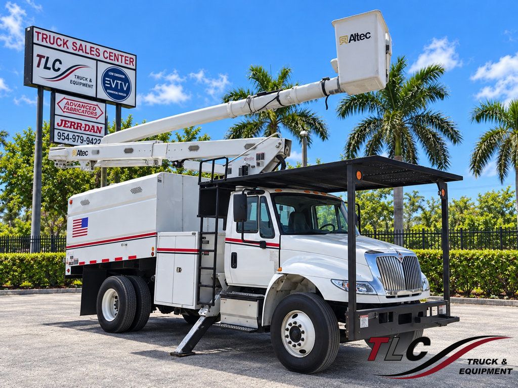 2017 International 4300 w/ Altec LR7 56, 56 ft Forestry Bucket Landscape Truck - 23094233 - 0