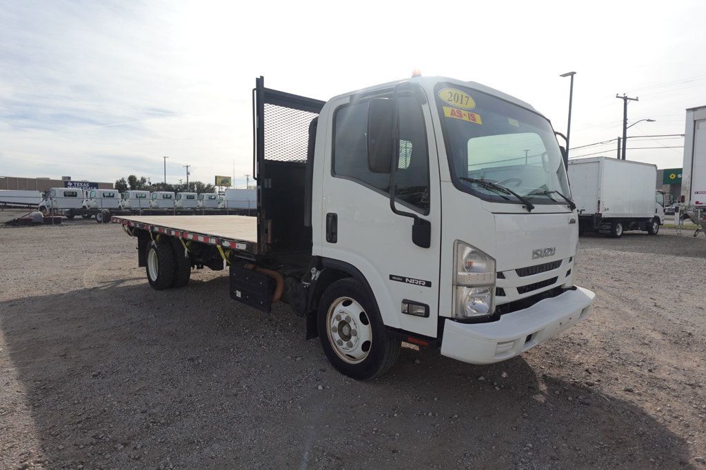 2017 Isuzu NRR (18ft Flatbed dump ICC Bumper) - 22969718 - 0