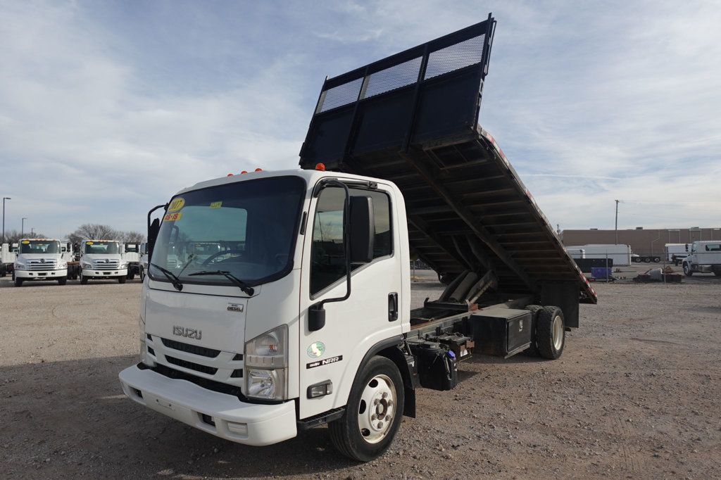 2017 Isuzu NRR (18ft Flatbed dump ICC Bumper) - 22969718 - 28