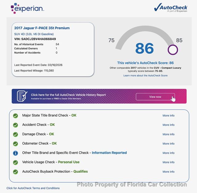 2017 Jaguar F-PACE 35t Premium AWD - 23000688 - 86