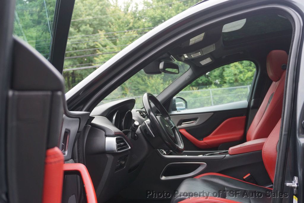 2017 Jaguar F-PACE S AWD RED LEATHER NAVI REAR CAM MERIDIAN SOUND PANO ROOF XENONS  - 22871298 - 9