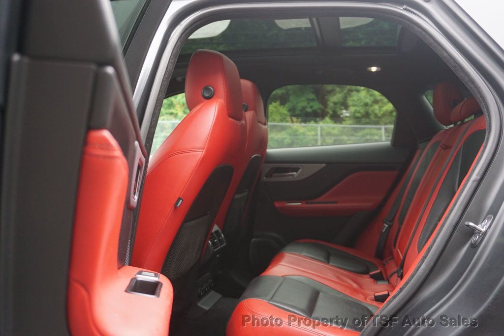 2017 Jaguar F-PACE S AWD RED LEATHER NAVI REAR CAM MERIDIAN SOUND PANO ROOF XENONS  - 22871298 - 11