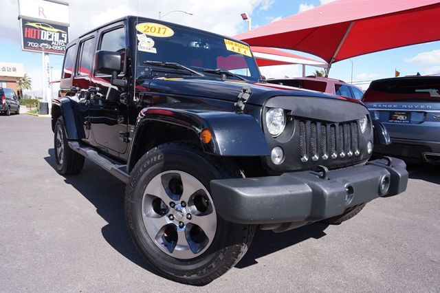 2017 Jeep Wrangler Unlimited SAHARA, 4X4, HARD TOP, CLOTH SEATS, RUNNING BOARDS - 22987085 - 1