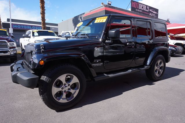 2017 Jeep Wrangler Unlimited SAHARA, 4X4, HARD TOP, CLOTH SEATS, RUNNING BOARDS - 22987085 - 4