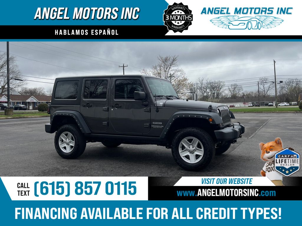 2017 Used Jeep Wrangler Unlimited Sport 4x4 at Angel Motors Inc. Serving  Smyrna, TN, IID 21826635