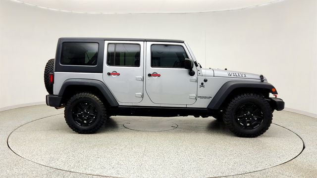 2017 Jeep Wrangler Unlimited Willys Wheeler 4x4 Black 3 Piece Hard Top & Upgraded Radio - 23025743 - 3