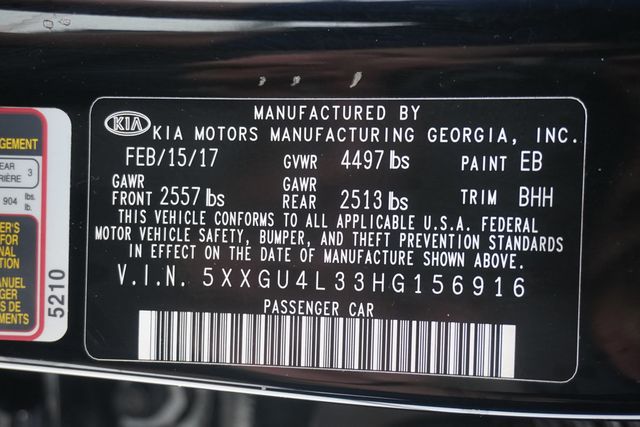 2017 Kia Optima EX Automatic - 23023635 - 30