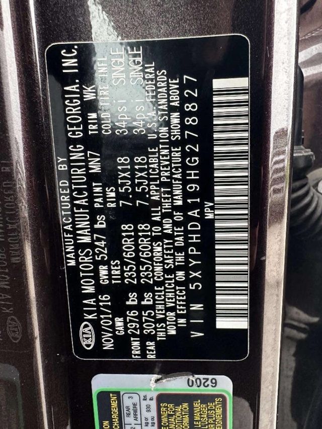2017 Kia Sorento EX AWD - 23031429 - 38