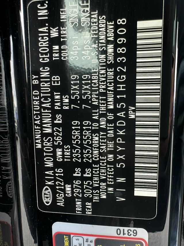 2017 Kia Sorento SX V6 AWD - 23074403 - 47