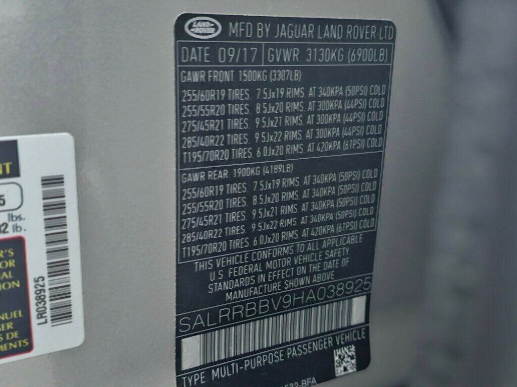 2017 Land Rover Discovery HSE V6 Supercharged - 22951272 - 50