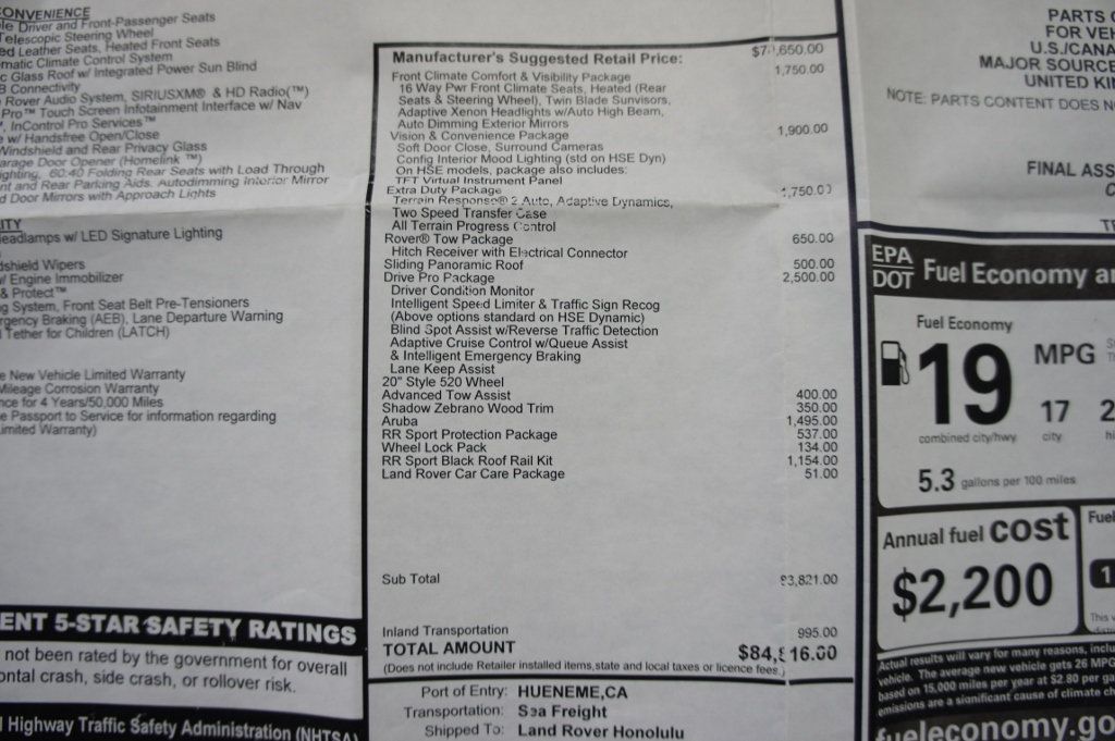 2017 Land Rover Range Rover Sport V6 Supercharged HSE, Low Mileage! - 22769090 - 37