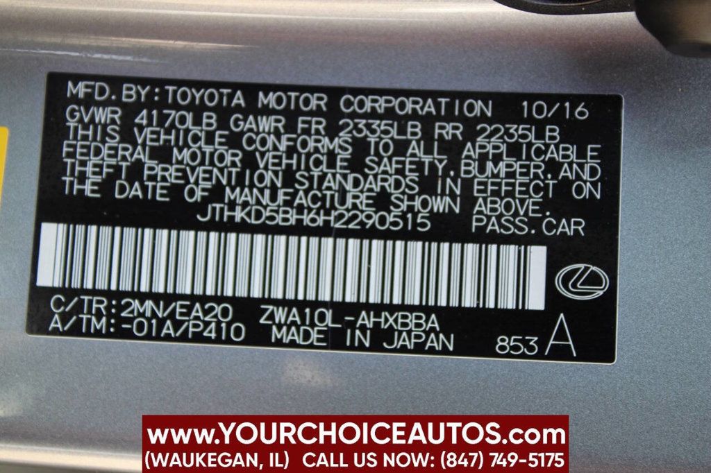 2017 Lexus CT CT 200h FWD - 22919564 - 29