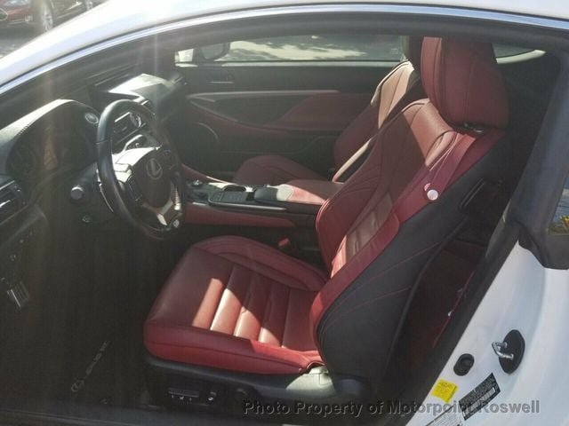 2017 Lexus RC F-SPORT - TECH PKG - PREM PLUS PKG - RED INTERIOR  - 20343125 - 14