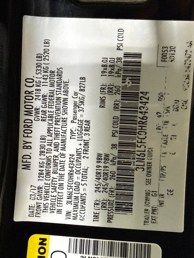 2017 Lincoln MKZ Reserve AWD - 23078639 - 29