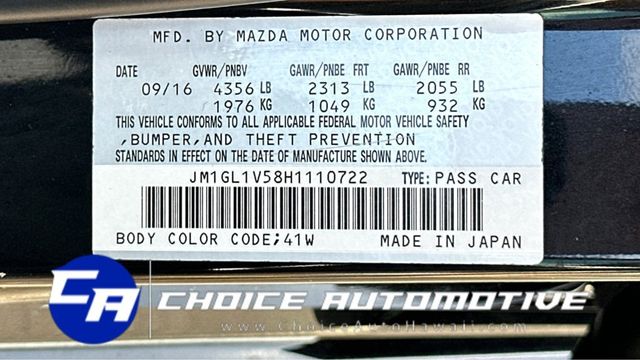 2017 Mazda Mazda6 Touring Automatic - 22406154 - 25
