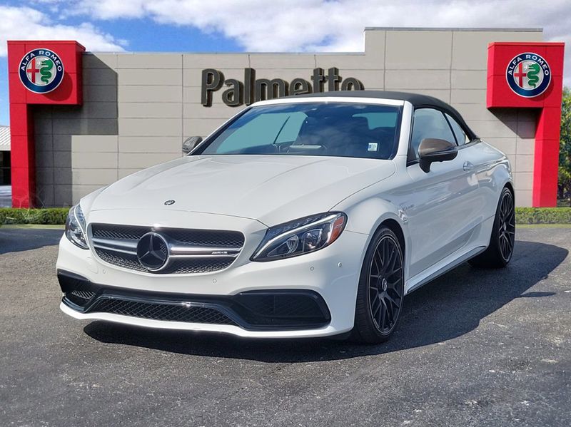 Used 2017 Mercedes-Benz C-Class Cabriolet AMG C63 with VIN WDDWK8HB0HF491810 for sale in Miami, FL