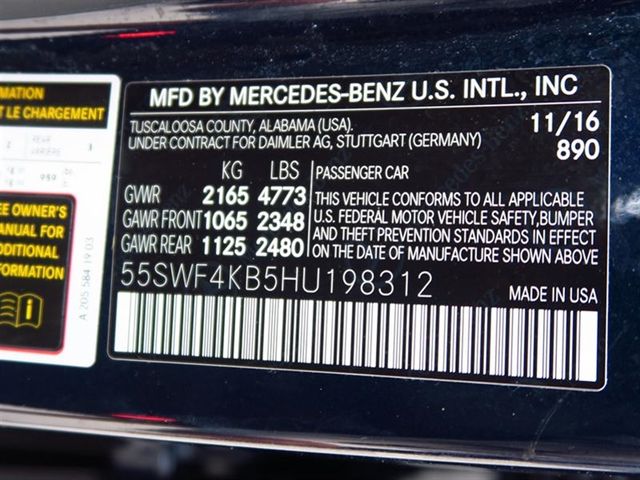 2017 Mercedes-Benz C-Class C 300 4MATIC Sedan with Luxury Pkg - 16993823 - 31