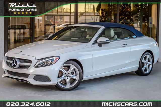 2017 Mercedes-Benz C-Class C300 4MATIC - WHITE ON BEIGE - CONVERTIBLE - BACKUP CAM-GORGEOUS - 22965366 - 0