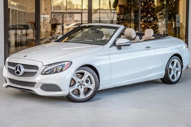 2017 Mercedes-Benz C-Class C300 4MATIC - WHITE ON BEIGE - CONVERTIBLE - BACKUP CAM-GORGEOUS - 22965366 - 1