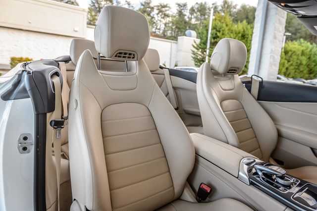 2017 Mercedes-Benz C-Class C300 4MATIC - WHITE ON BEIGE - CONVERTIBLE - BACKUP CAM-GORGEOUS - 22965366 - 46