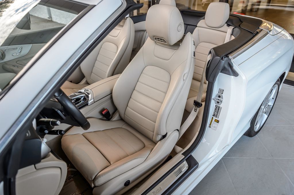 2017 Mercedes-Benz C-Class C300 4MATIC - WHITE ON BEIGE - CONVERTIBLE - BACKUP CAM-GORGEOUS - 22965366 - 47