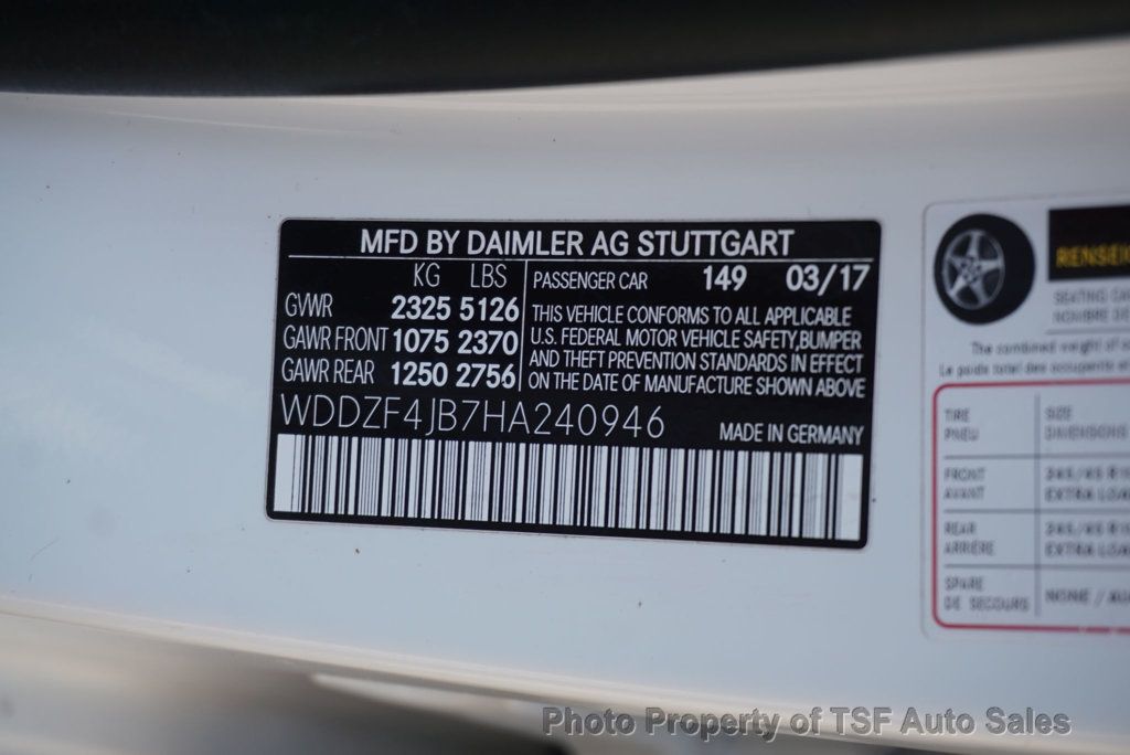 2017 Mercedes-Benz E-Class E 300 Sport RWD Sedan - 23029513 - 33