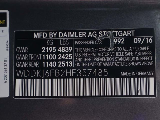 2017 Mercedes-Benz E-Class E 400 RWD Coupe - 22914196 - 50