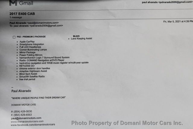 2017 Mercedes-Benz E-Class FLORIDA EXAMPLE, ORIGINALLY $74,820, DEALER SERVICED  - 20633215 - 5