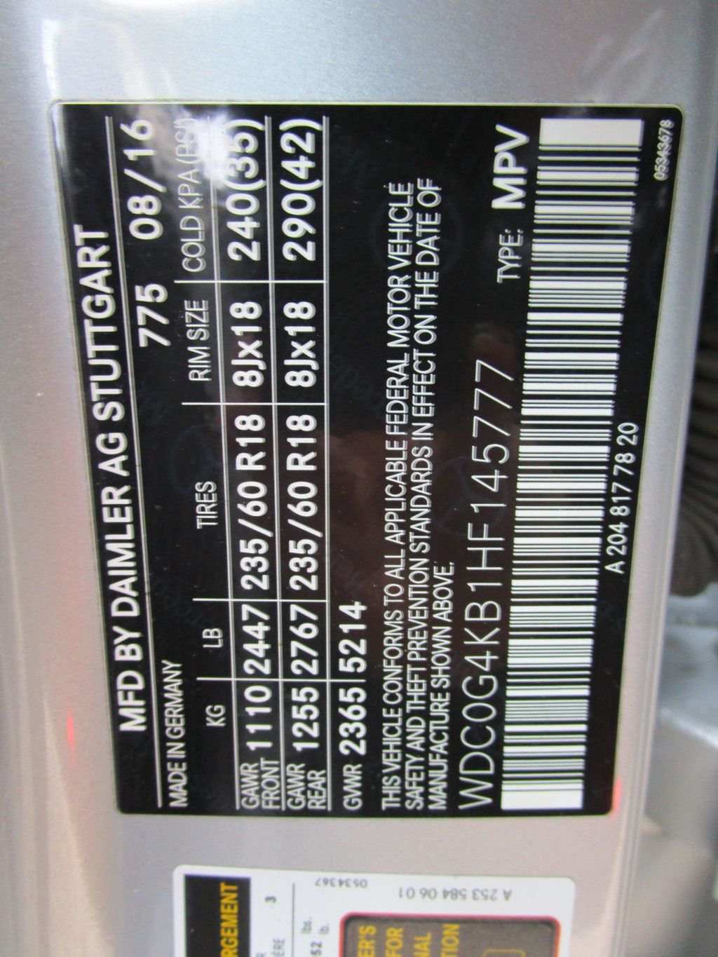 2017 Mercedes-Benz GLC GLC 300 4MATIC SUV - 22985552 - 33