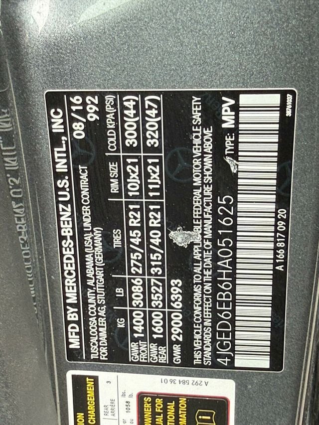 2017 Mercedes-Benz GLE AMG GLE 43 4MATIC Coupe - 22994348 - 37