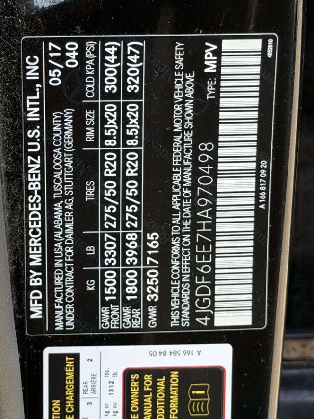 2017 Mercedes-Benz GLS GLS 450 4MATIC SUV - 23017462 - 23