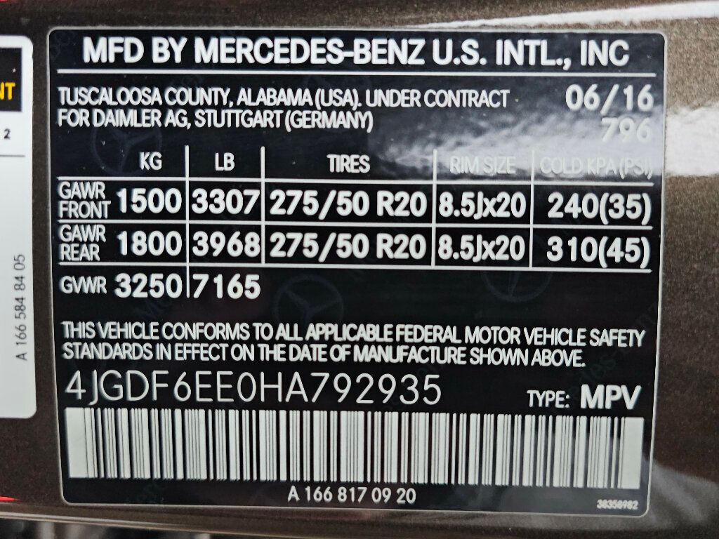 2017 Mercedes-Benz GLS GLS 450 4MATIC SUV - 22961967 - 43
