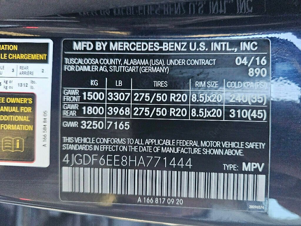 2017 Mercedes-Benz GLS GLS 450 4MATIC SUV - 22972666 - 42