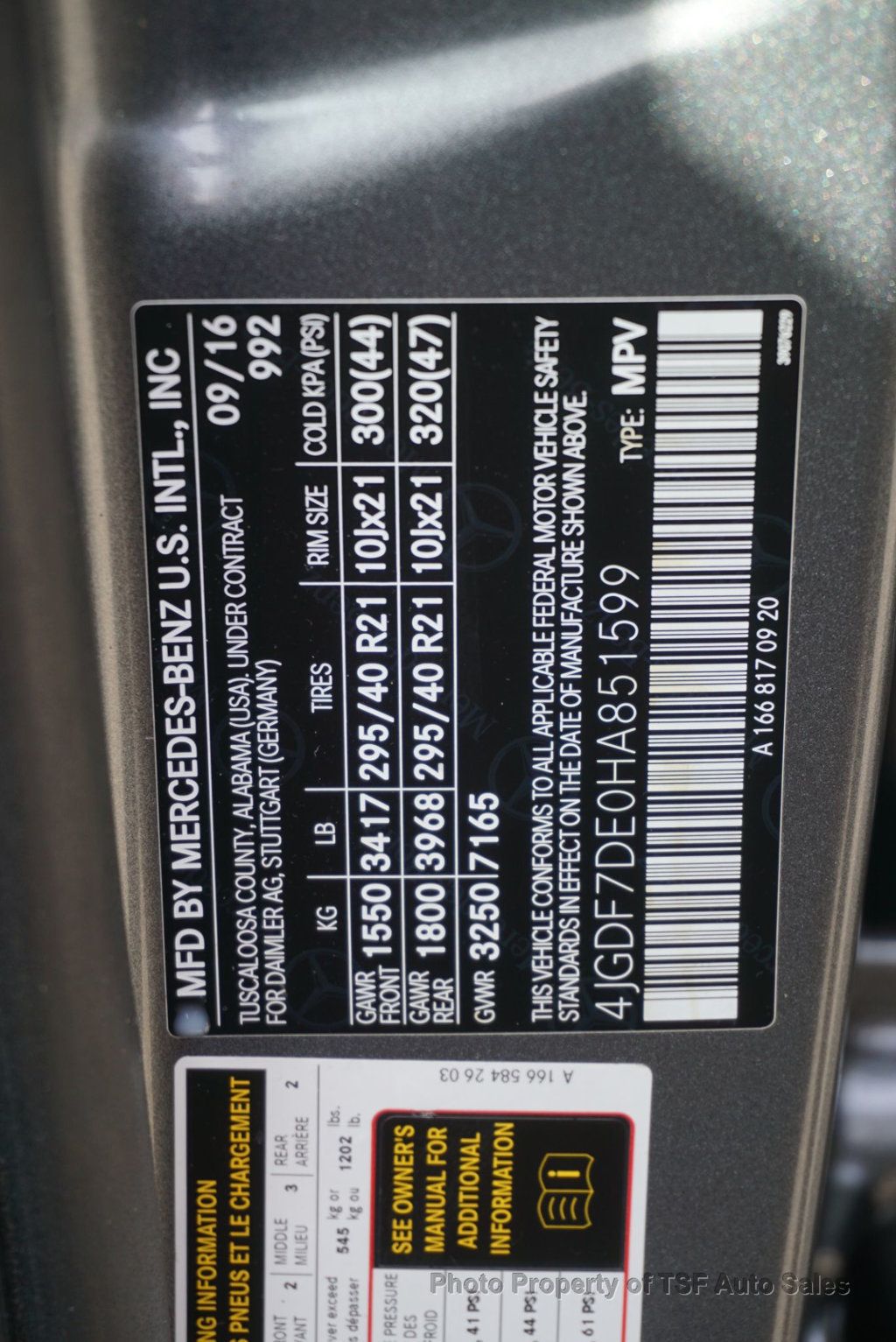 2017 Mercedes-Benz GLS GLS 550 4MATIC SUV PANORAMIC ROOF DRIVER ASSIST/NIGHT PKG LOADED - 22975907 - 59