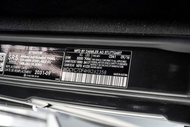 2017 Mercedes-Benz G-Class AMG G 63 4MATIC SUV - 23040618 - 39