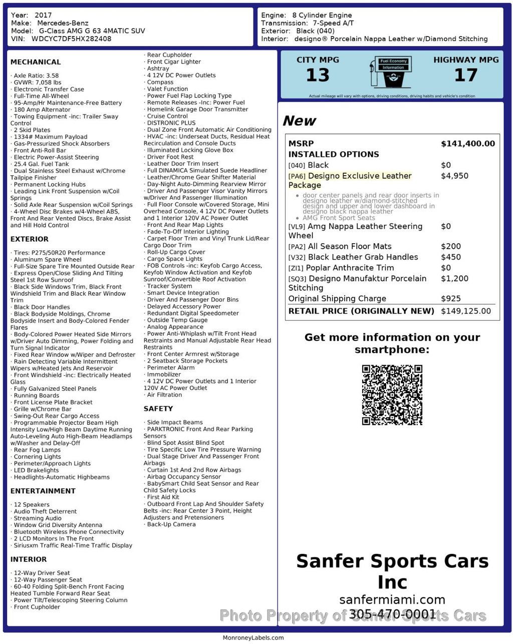 2017 Mercedes-Benz G-Class AMG G 63 4MATIC SUV - 22952073 - 43