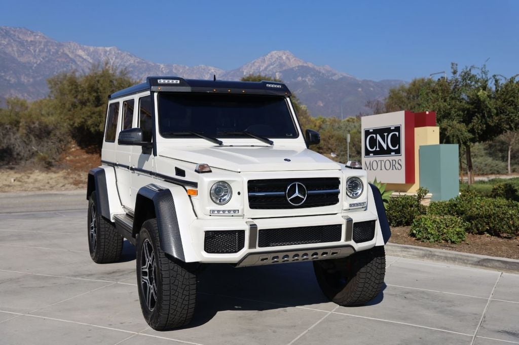 17 Used Mercedes Benz G Class G 550 4x4 Squared Suv Pearl White Matte Wrap At Cnc Motors Inc Serving Upland Ca Iid