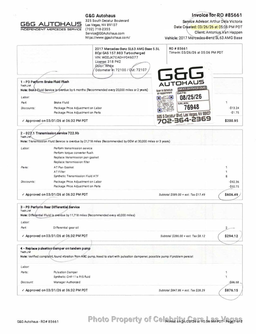 2017 Mercedes-Benz SL SL63 AMG $167k MSRP! - 23052746 - 72