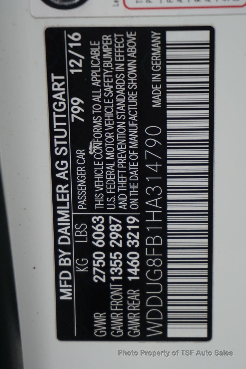 2017 Mercedes-Benz S-Class S 550 4MATIC Sedan SPORT/DRIVER ASSIST/PREMIUM PKGS 20" WHEELS  - 23007580 - 59