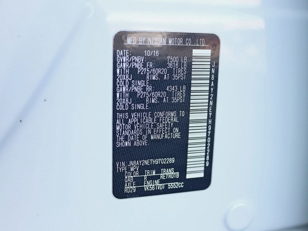 2017 Nissan Armada Platinum photo 38