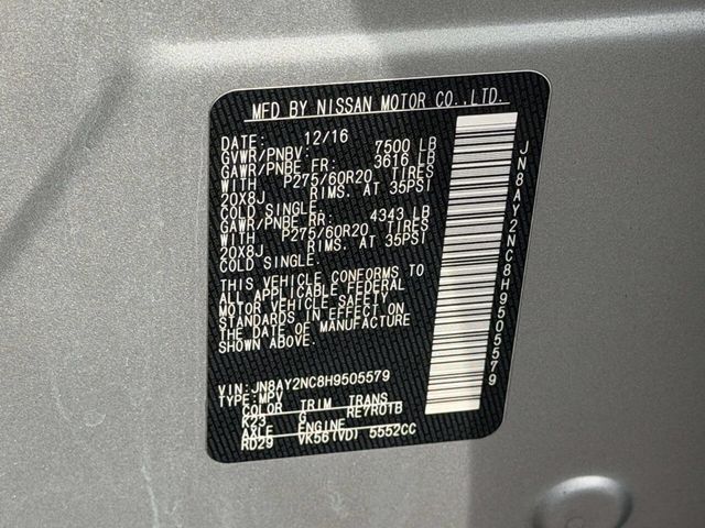 2017 Nissan Armada 4x4 SL - 22997926 - 21