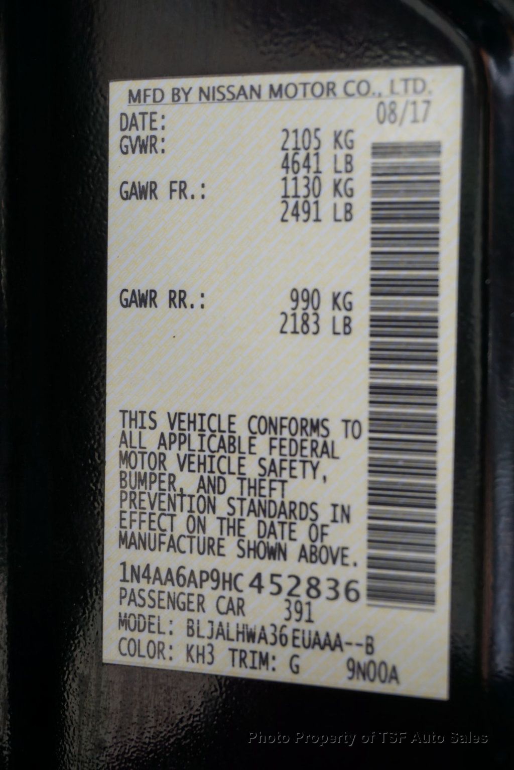 2017 Nissan Maxima Platinum 3.5L NAVI 360 CAMERAS PANO ROOF LEATHER HEATED SEATS  - 22898328 - 29