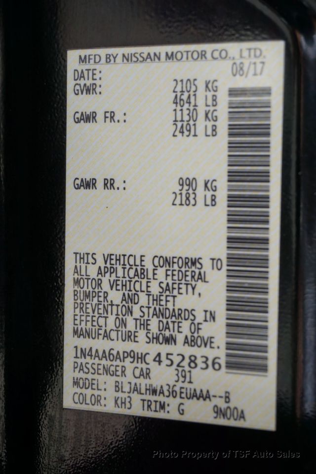 2017 Nissan Maxima Platinum 3.5L NAVI 360 CAMERAS PANO ROOF LEATHER HEATED SEATS  - 22898328 - 29