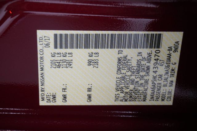 2017 Nissan Maxima SV 3.5L - 22986036 - 27