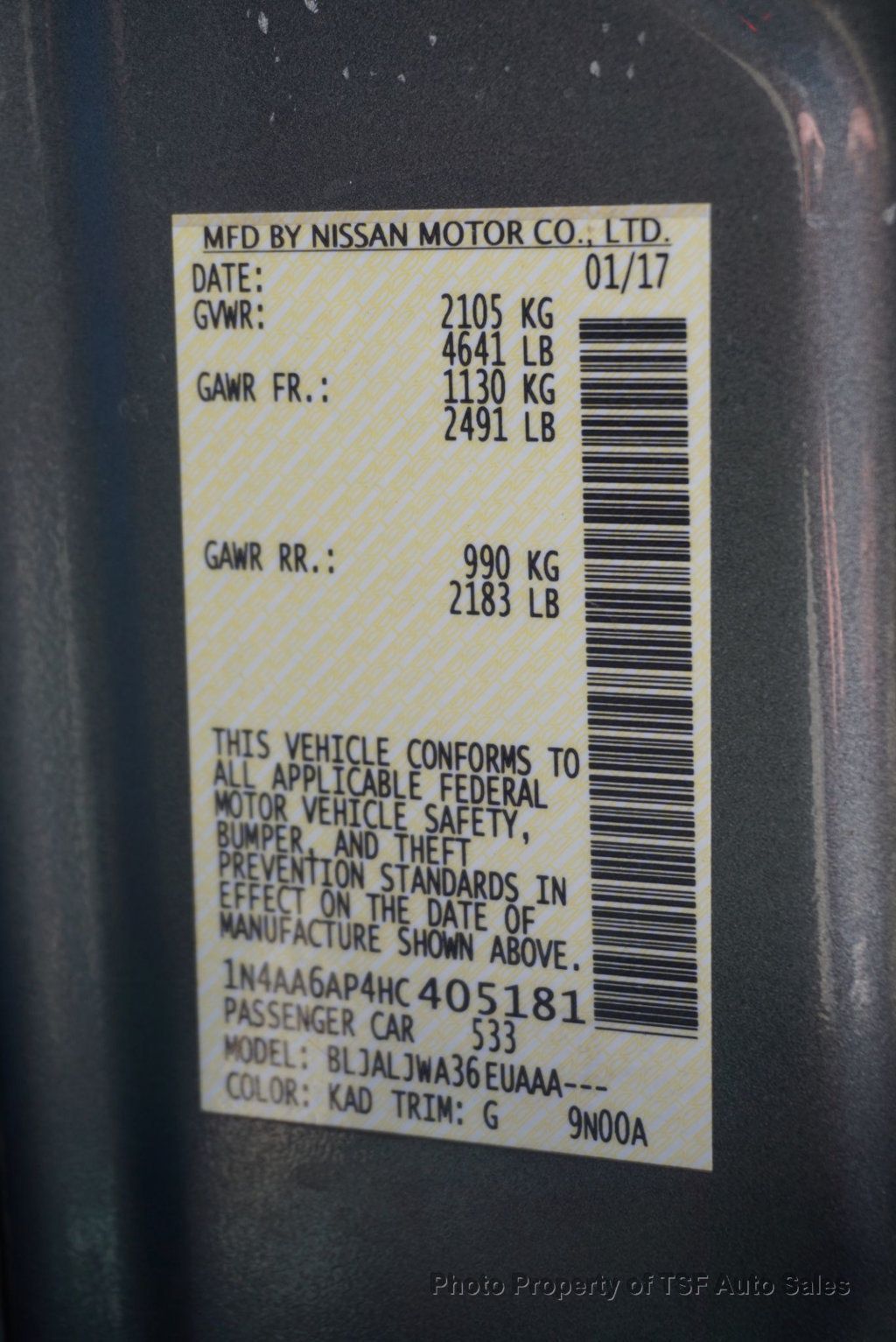 2017 Nissan Maxima SV 3.5L NAVIGATION CARPLAY REAR CAMERA LEATHER HEATED SEATS  - 22991504 - 34