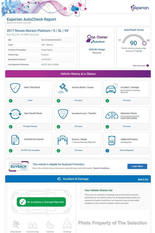 2017 Nissan Murano 2017.5 AWD SL W/SL TECHNOLOGY PACKAGE - 23001780 - 12