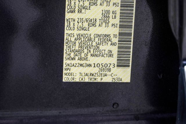 2017 Nissan Murano FWD SL - 23036972 - 41
