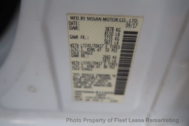 2017 Nissan NV Cargo NV1500 SV Low Roof Cargo Van Ladder Rack - 22951413 - 13