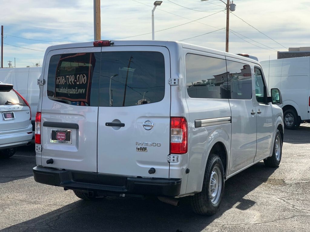 Nissan nv passenger rear facing clearance seats